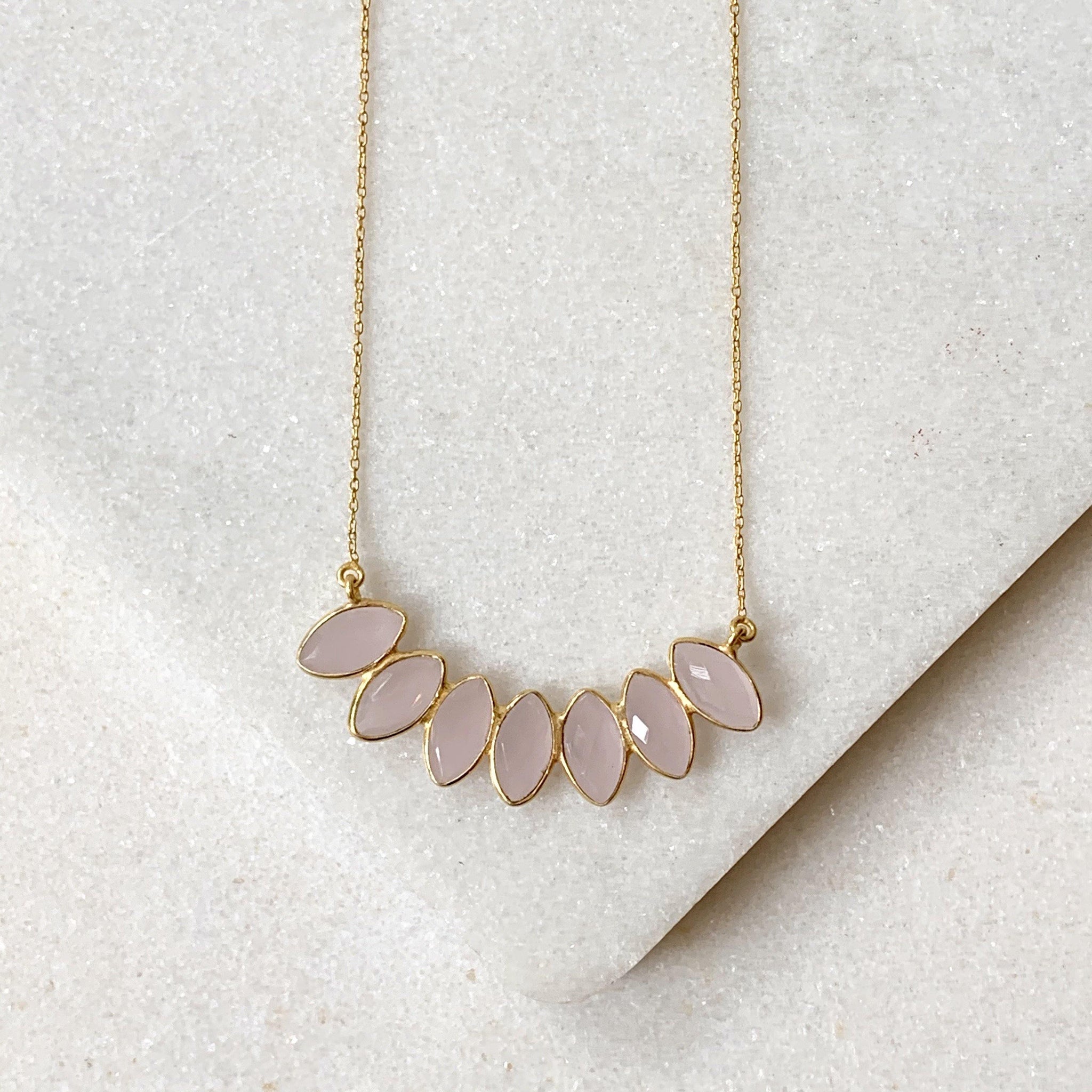 Marquee Shaped Stone Necklace - Revival Phl