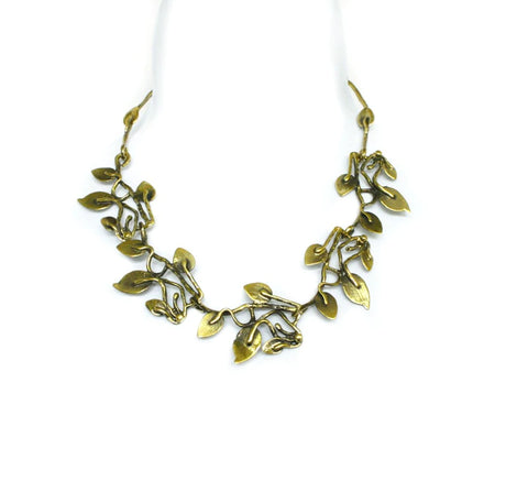 Bronze Necklace - Leaves