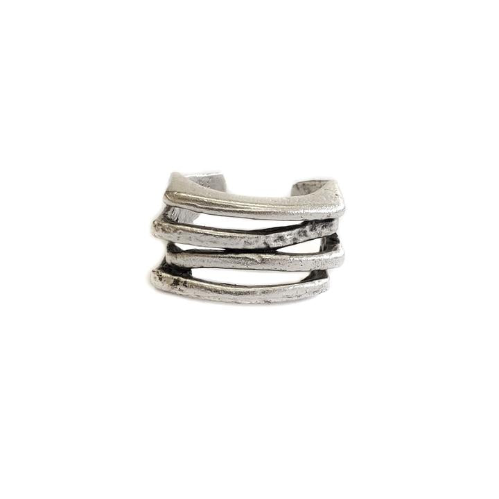 Lines Pewter Ring