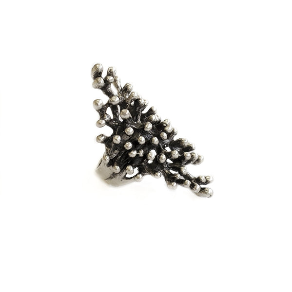 Dots Pewter Ring - Adjustable